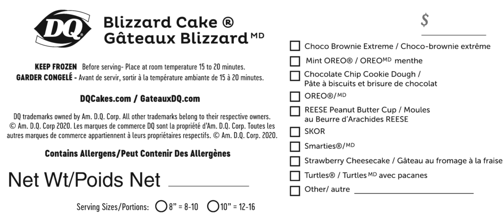 Blizzard Label - Black and White